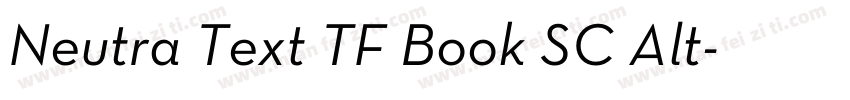Neutra Text TF Book SC Alt字体转换